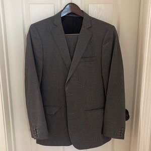 Zara man gray suit
